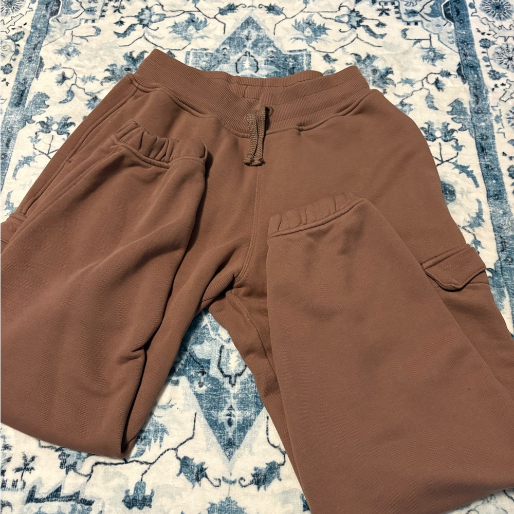 Oner Active Cozy Brown Drawstring Sweatpants - image 1